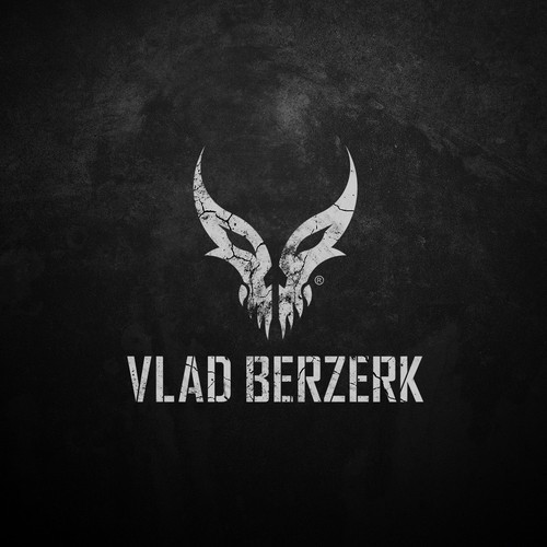Wolf logo with the title 'Logo design for Vlad Berzerk'