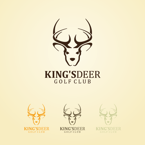 Golf brand with the title 'King's Deer Golf Club Logo design '