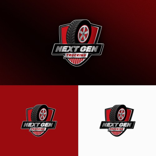 Trucking logo with the title 'Trucking school logo concept'