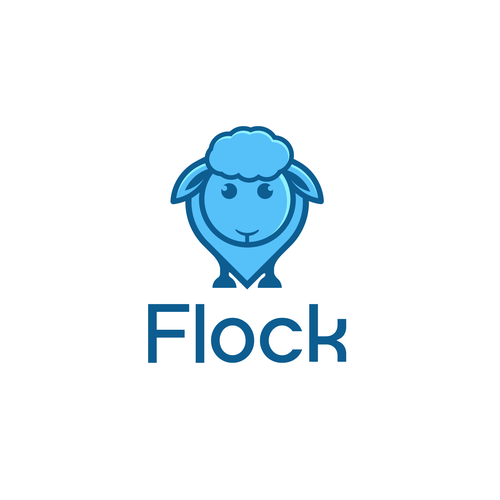 Sheep brand with the title 'flock '