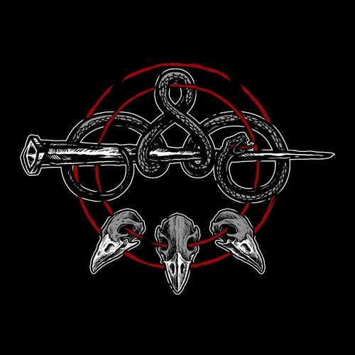 Bird t-shirt with the title 'Bird skull'