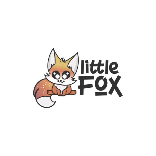 Baby clothing logo with the title 'Little Fox'