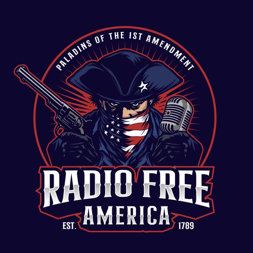 Politics logo with the title 'RADIO FREE AMERICA'