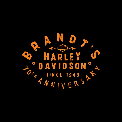 Motor logo with the title 'BRANDT'S HARLEY DAVIDSON'