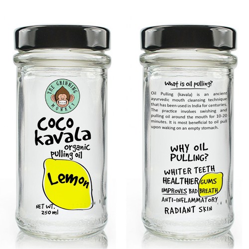 Drawing label with the title 'Fun label for organic product'