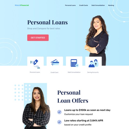 Accounting website with the title 'Website contest entry'
