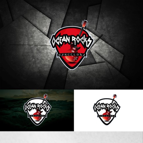 Guitar brand with the title 'Logo for Ocean Rocks company'