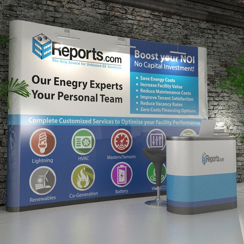 Rendering design with the title 'EE Reports Panel Design'