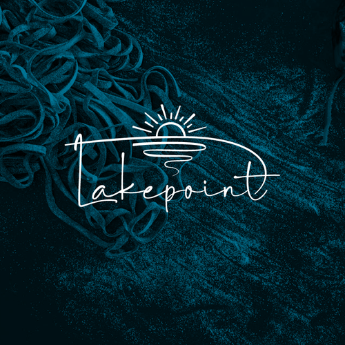 Diner design with the title 'Lakepoint Restaurant Logo Concept'