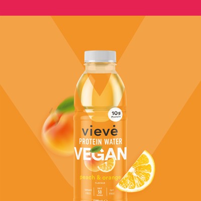 Vegan Waters new labels and Protein Waters redesign
