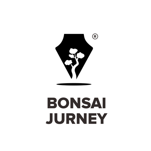 Writing logo with the title 'Bonzai jurney logo'
