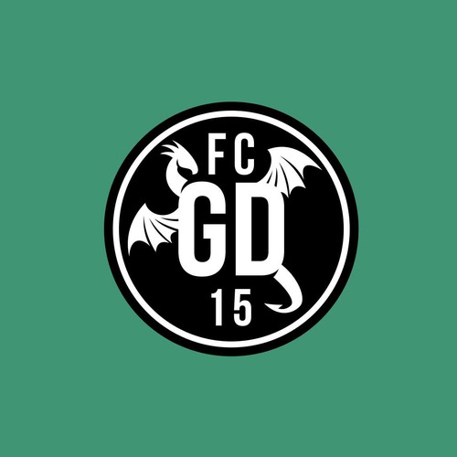 Football logo with the title 'Winner of Green Dragon FC Contest'
