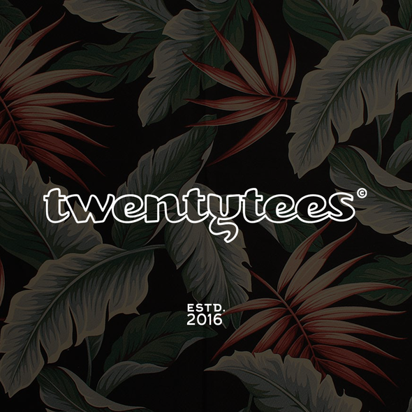 Typographic logo with the title 'Logo concept'