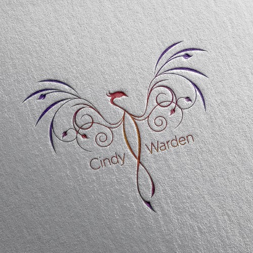 Phoenix logo with the title 'Logo for a life coach Cindy Warden'