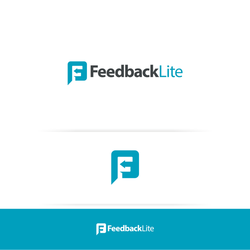 Conceptual logo with the title 'FeedbackLite Logo'