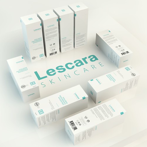 Skincare packaging with the title 'Packaging Design for upcoming Anti Aging Cosmetic Brand.'
