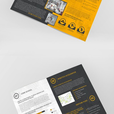 Booklet design for a Robotics School