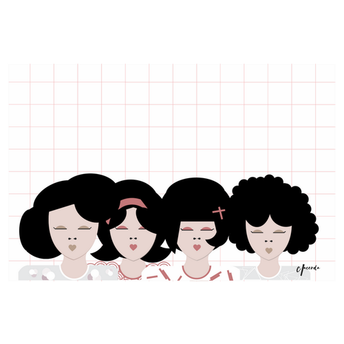 Japanese artwork with the title 'Illustration'