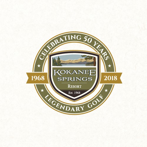 50 year anniversary logo with the title '50 Year Anniversary Logo'