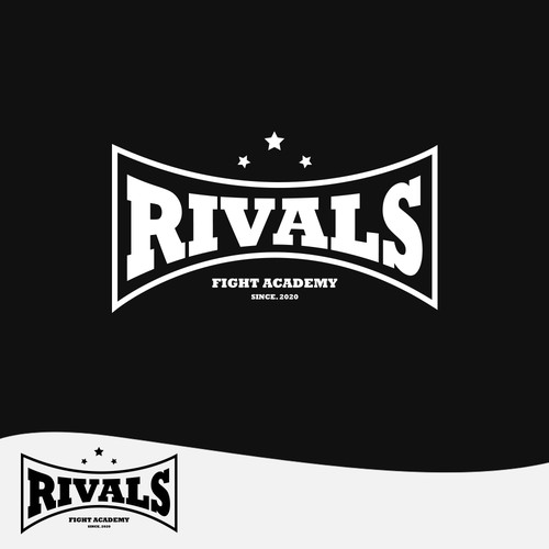 Gym brand with the title 'Sharp logo for a fighting academy'