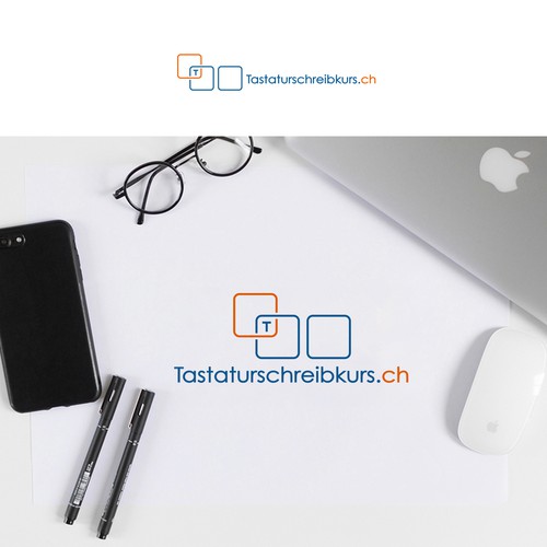 Student logo with the title 'Tastaturschreibkurs.ch typing '