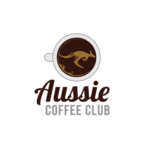 Australia flag logo with the title 'Create a standout logo for a new Aussie coffee bar that is launching in America.'