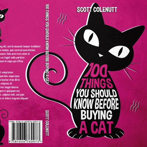 Attractive book cover with the title '100 Things You Should Know Before Buying a Cat'