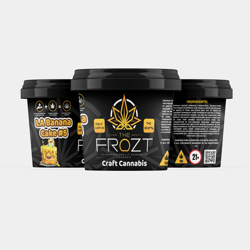 Cannabis label with the title 'Cannabis MSO Seeking Guaranteed Work Flower Packaging'