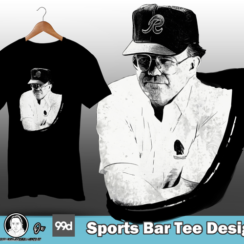 Sports bar design with the title 'Joe Gibbs'