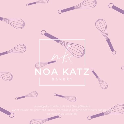 Pastry logo with the title 'Concept de logo Noa Katz'
