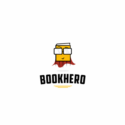 Library logo with the title 'Logo design for international book sharing platform'