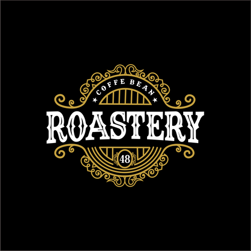 Coffee logo with the title 'bold logo concept for roasterry'