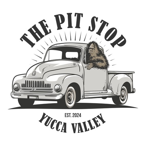 Automotive design with the title 'Yucca Man in Truck'