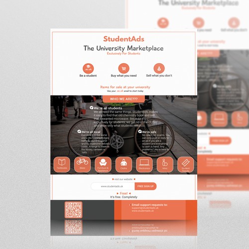 Flayer design with the title 'Simple Flyer'