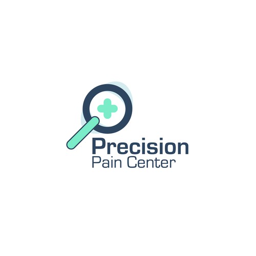 Medical artwork with the title 'Precision Pain logo design'