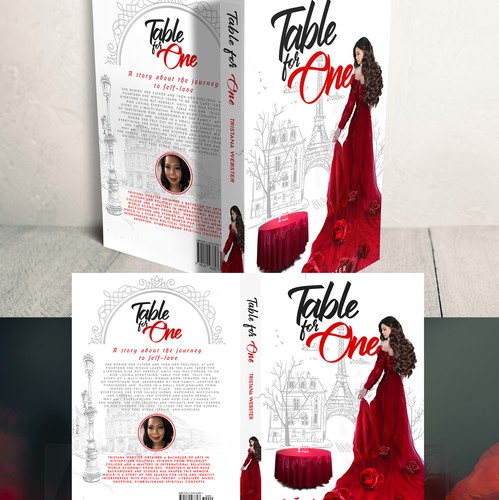 Luxury book cover with the title 'Table for one'