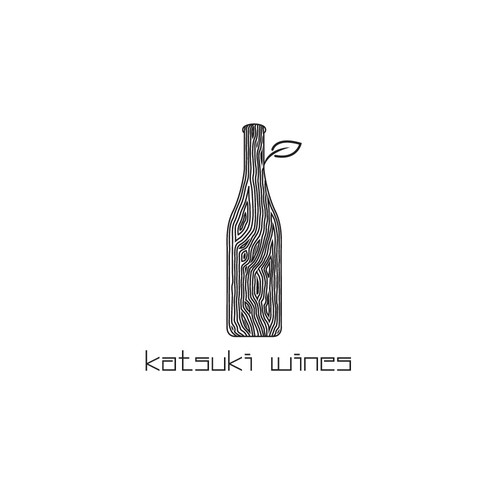 Bottle brand with the title 'chic logo for wine boutique'