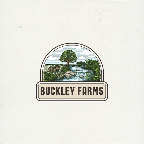 Winery logo with the title 'Buckley Farms'