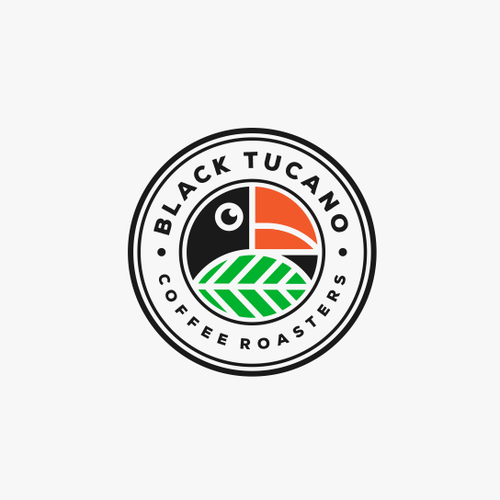 Toucan logo with the title 'BLACK TUCANO COFFEE ROASTER'