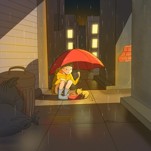 Digital artwork with the title 'Kindness'