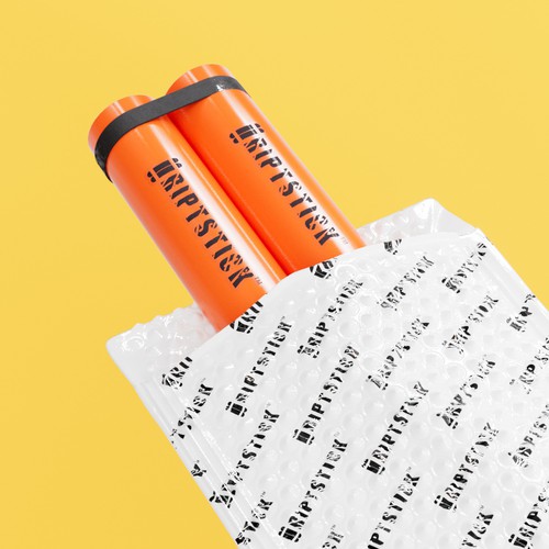 Shipping design with the title '3D Shipping Bag Visualization'