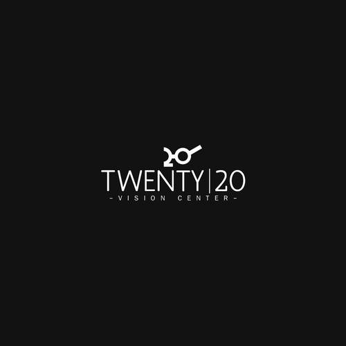Eye care logo with the title 'Twenty/20'