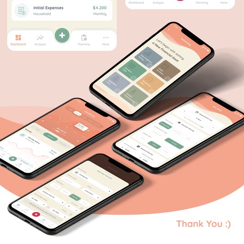 Calming design with the title 'iOs App Design for Wimzee'