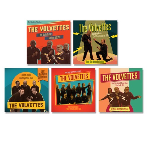 CD cover design with the title 'The Volvettes cover design'