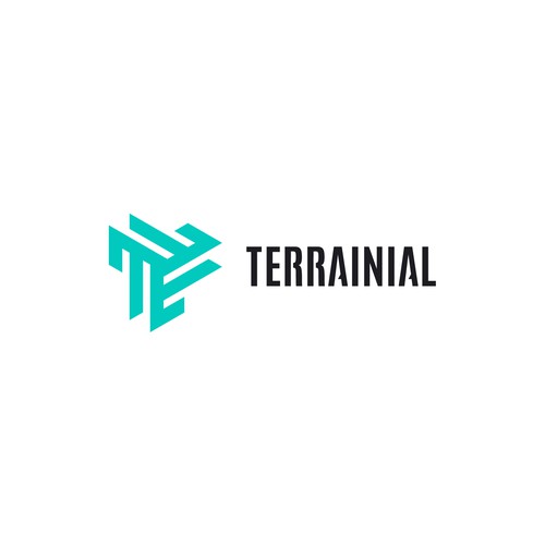 3D logo with the title 'Geometrical design for Terrainial.'