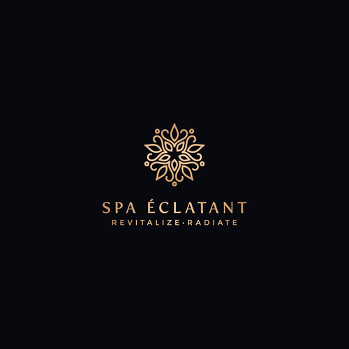 Mandala design with the title 'Spa Éclatant'