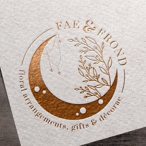 Gift logo with the title 'Fae & Frond'