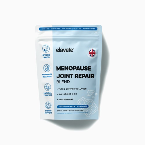 Wellness packaging with the title 'Healthy blend pouch packaging'