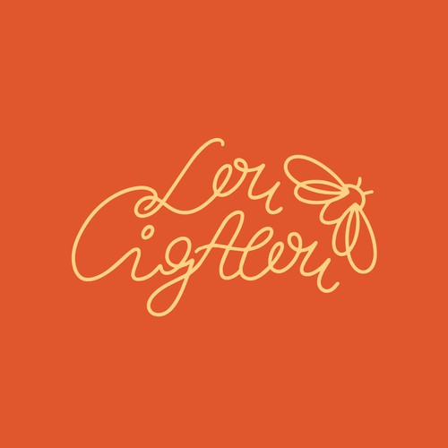 Handwritten brand with the title 'Logo concept for restraurant'