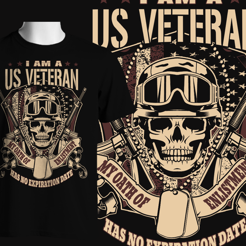 Badass t-shirt with the title 'Shirt For US Veterans 3 Guaranteed Winner'